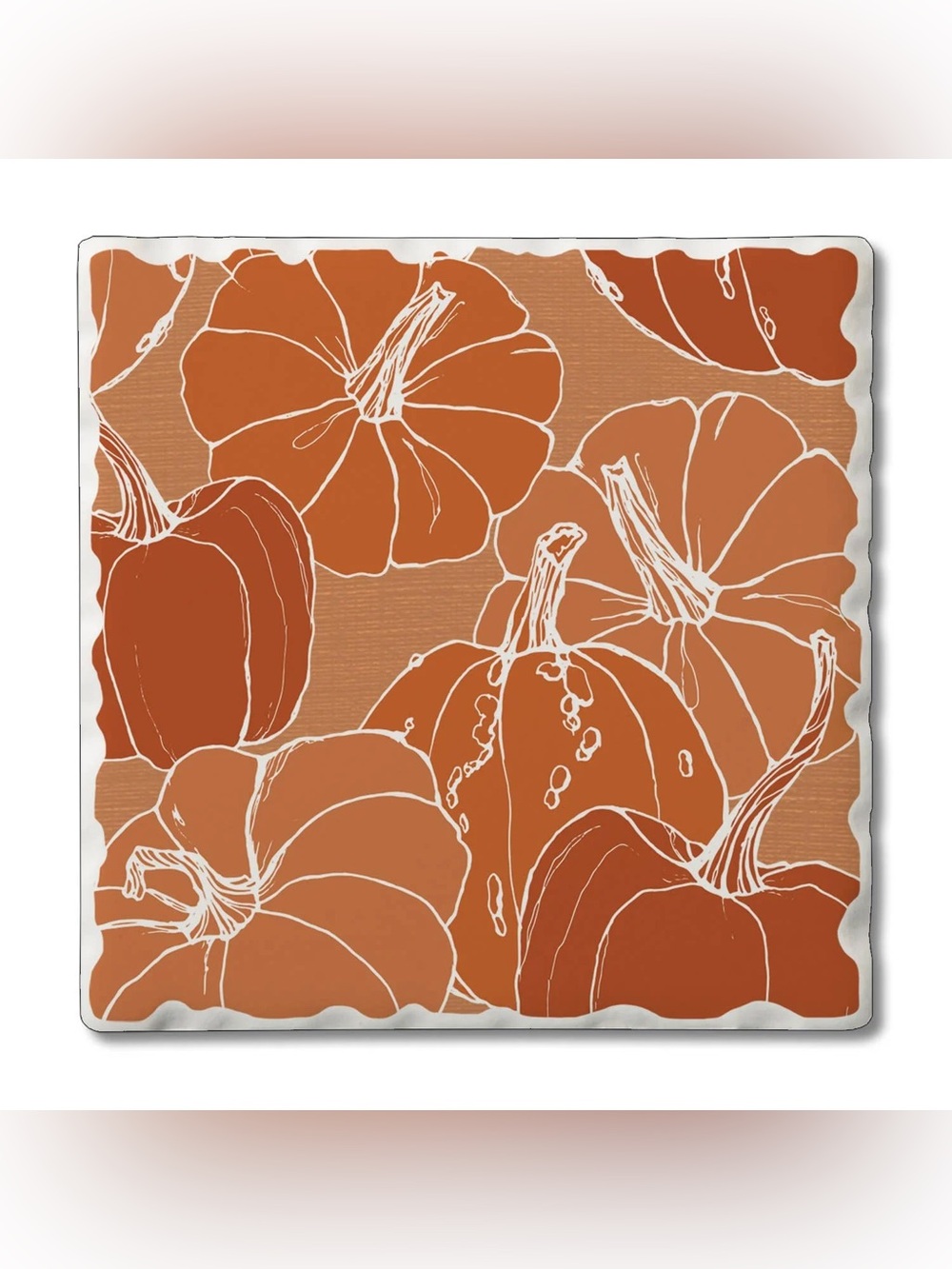 Orange Pumpkins Coaster set of 4